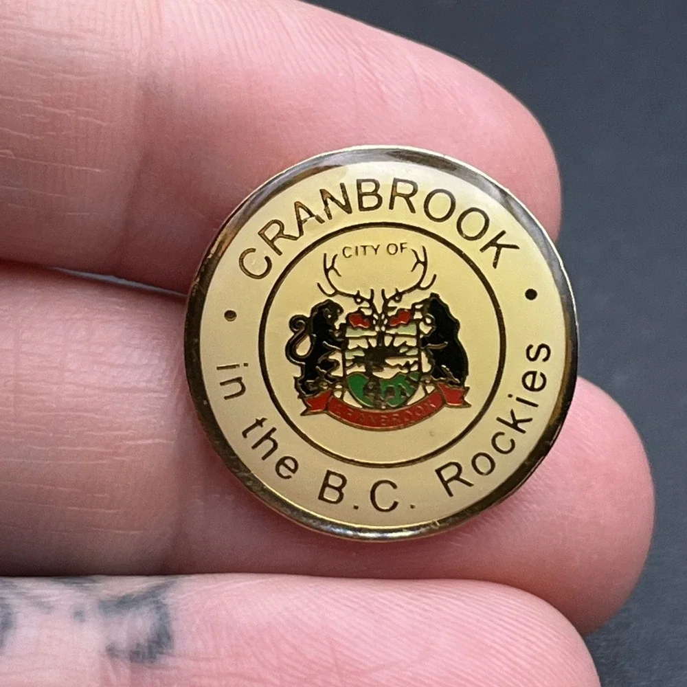 City Of Cranbrook British Columbia Rockies Canada Lapel Hat‎ Pin